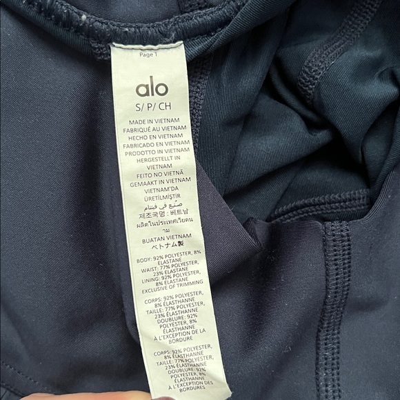 Alo Yoga Grand Slam Tennis Skirt Navy Blue - Picture 7 of 13